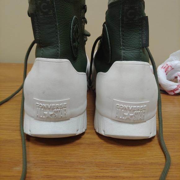 Converse Women's Chuck Taylor All Star Lugged Winter2.0 High Top Green Sneaker - Picture 7 of 11